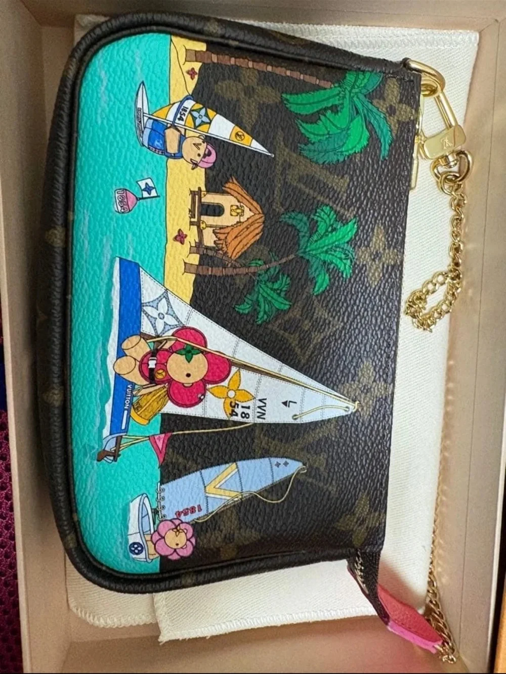 Louis Vuitton Brown Monogram Canvas Summer Sail Wristlet